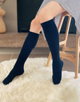 Knee High No seam Cotton socks