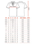 Size Guide - The Top Fastening Polo Shirt - The Shapes United
