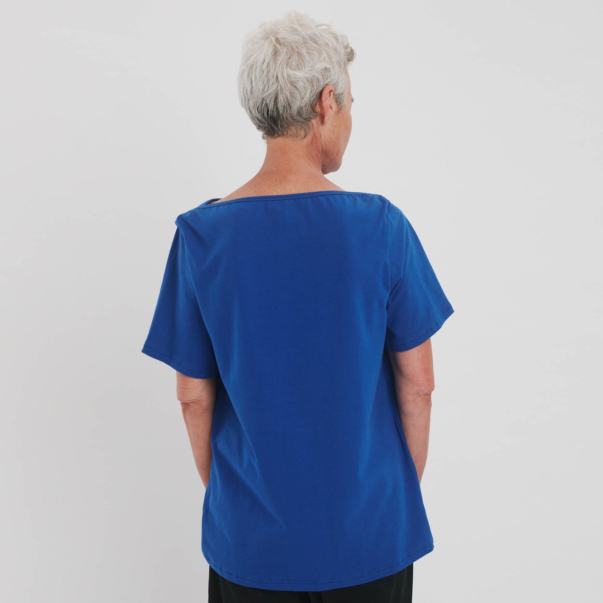 Textured Boatneck Short Sleeve Top main image 1