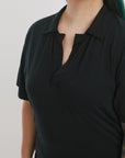 The Comfy Polo Shirt-Womens. No tags, no lables. The Shapes United.
