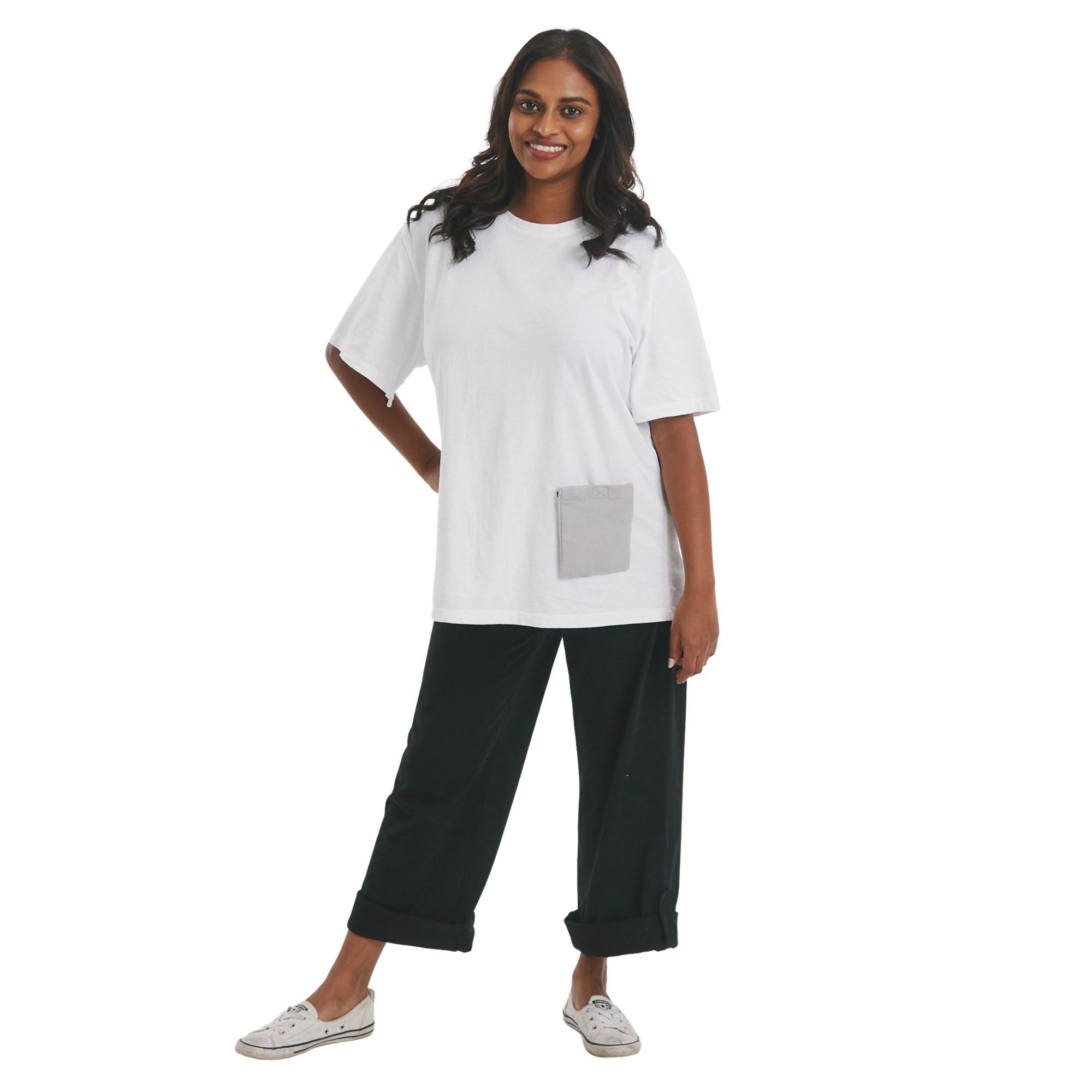 The Side Fastening T-Shirt - Womens - The Shapes United