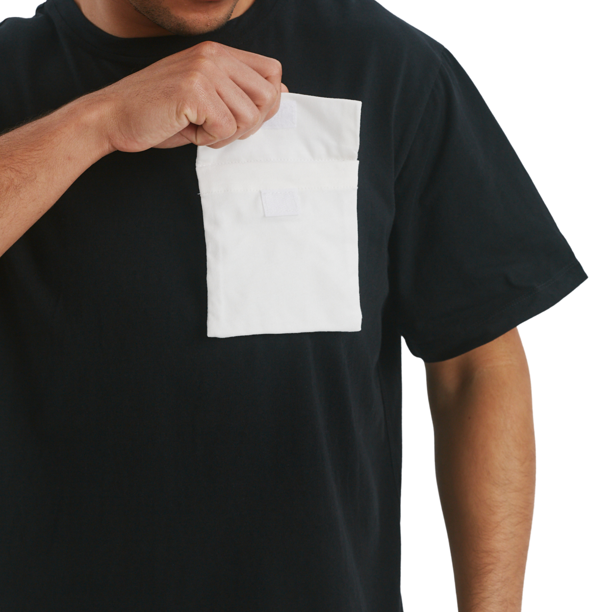 The Iron on Pockets white - The Shapes United