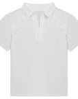 The Adaptive Polo Shirt-kids-arm injury-recovery-The Shapes United