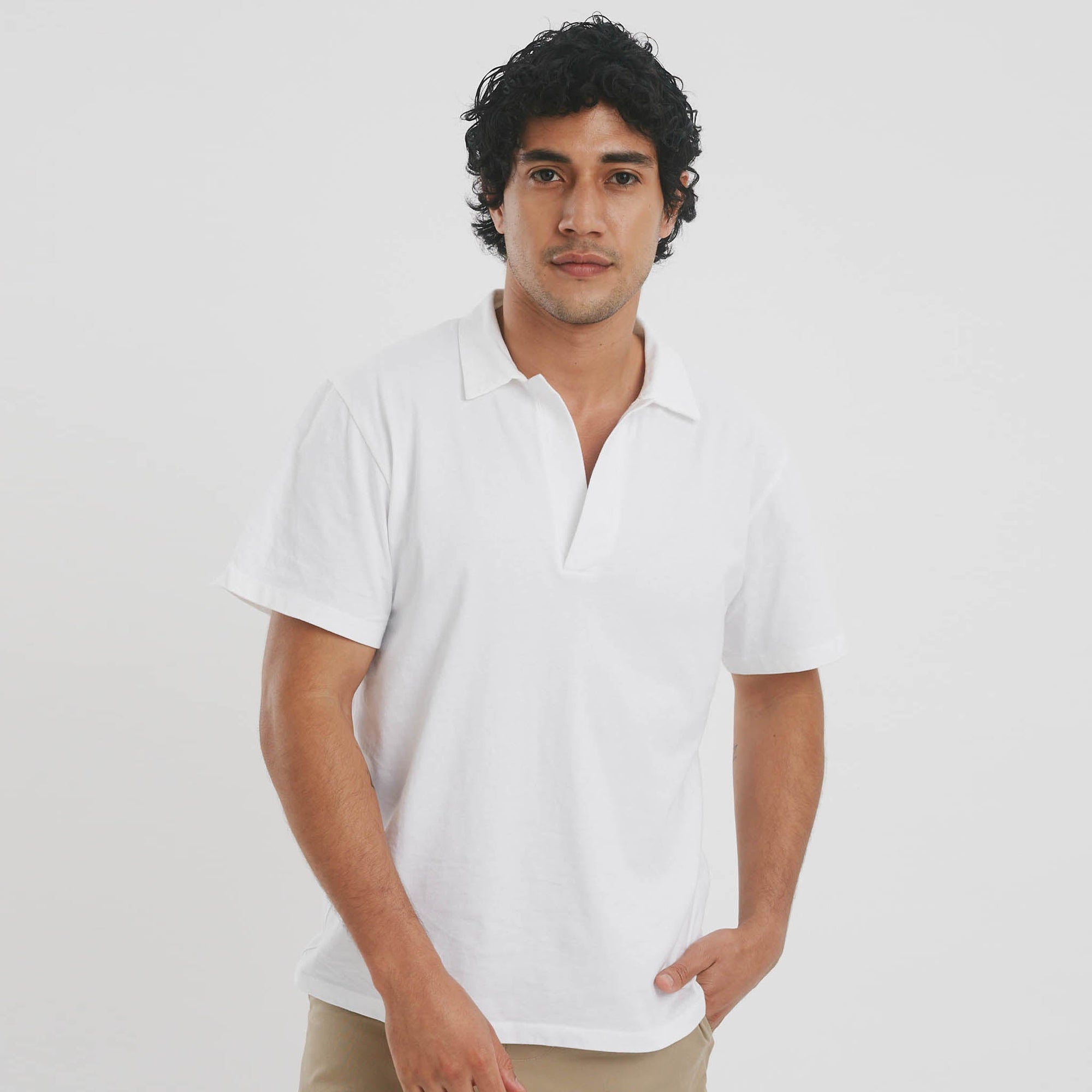 The Comfy Polo Shirt-Mens. No tags, no lables. The Shapes United.