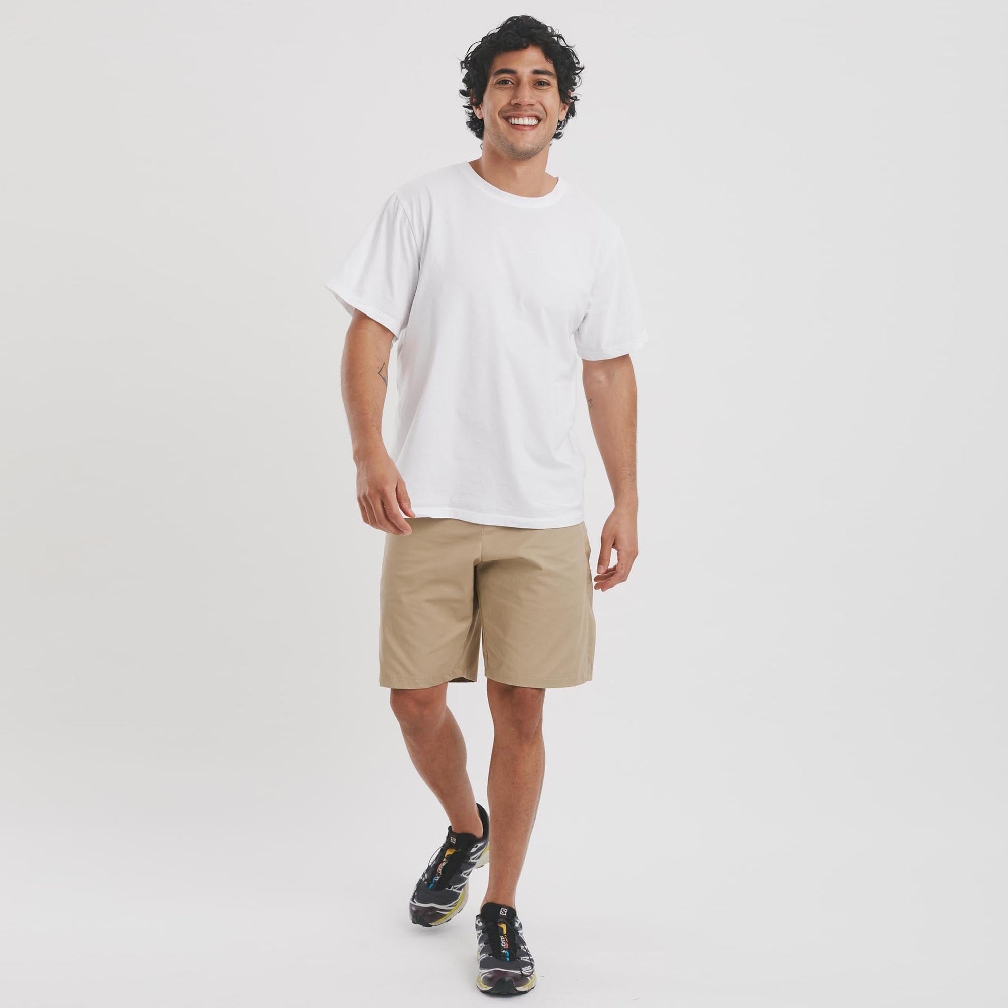 The Side Fastening Chino Shorts - mens - easy to dress. The Shapes United.