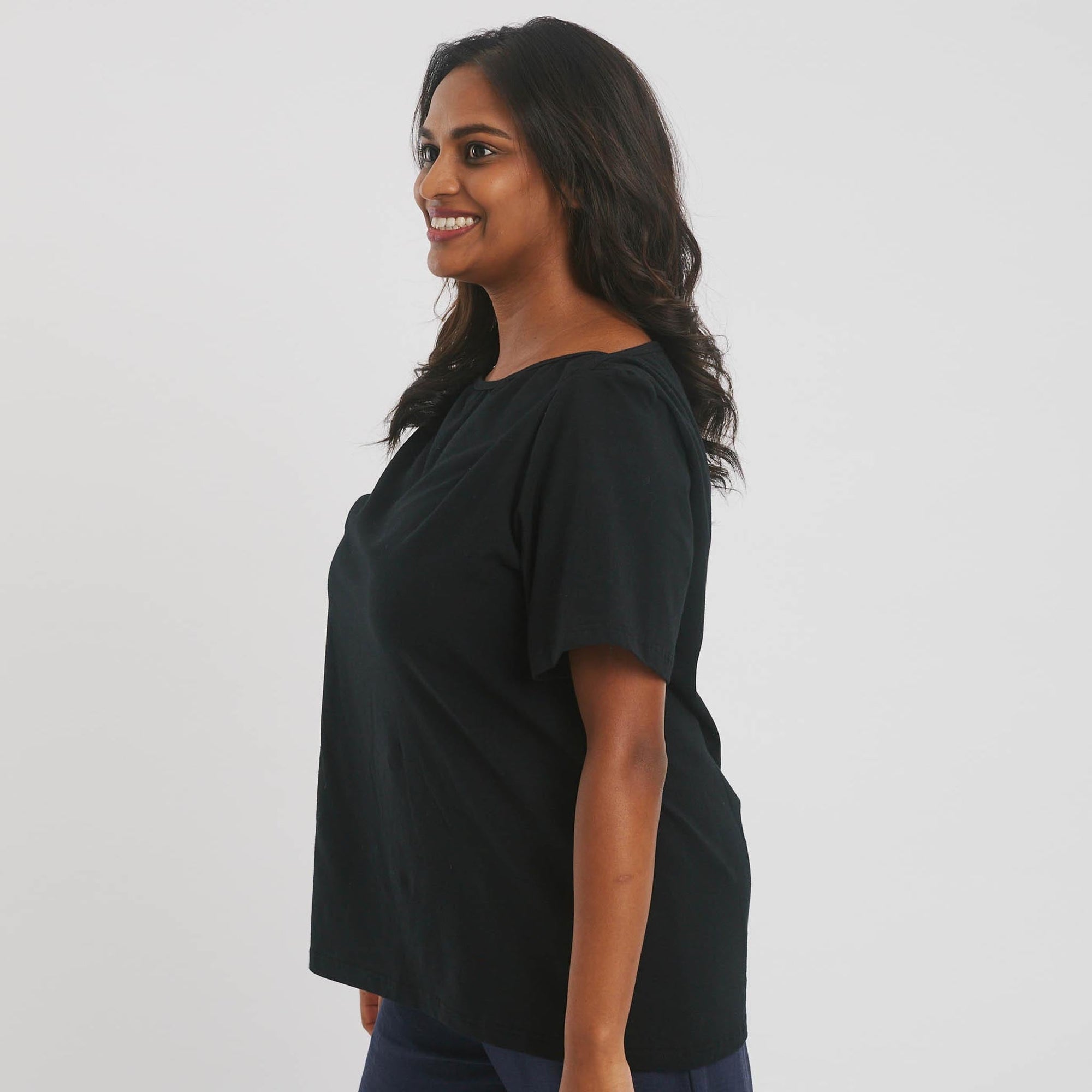 The Boat Neck Short Sleeve Top Shirts &amp; Tops - The Shapes United