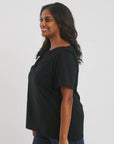 The Boat Neck Short Sleeve Top Shirts & Tops - The Shapes United