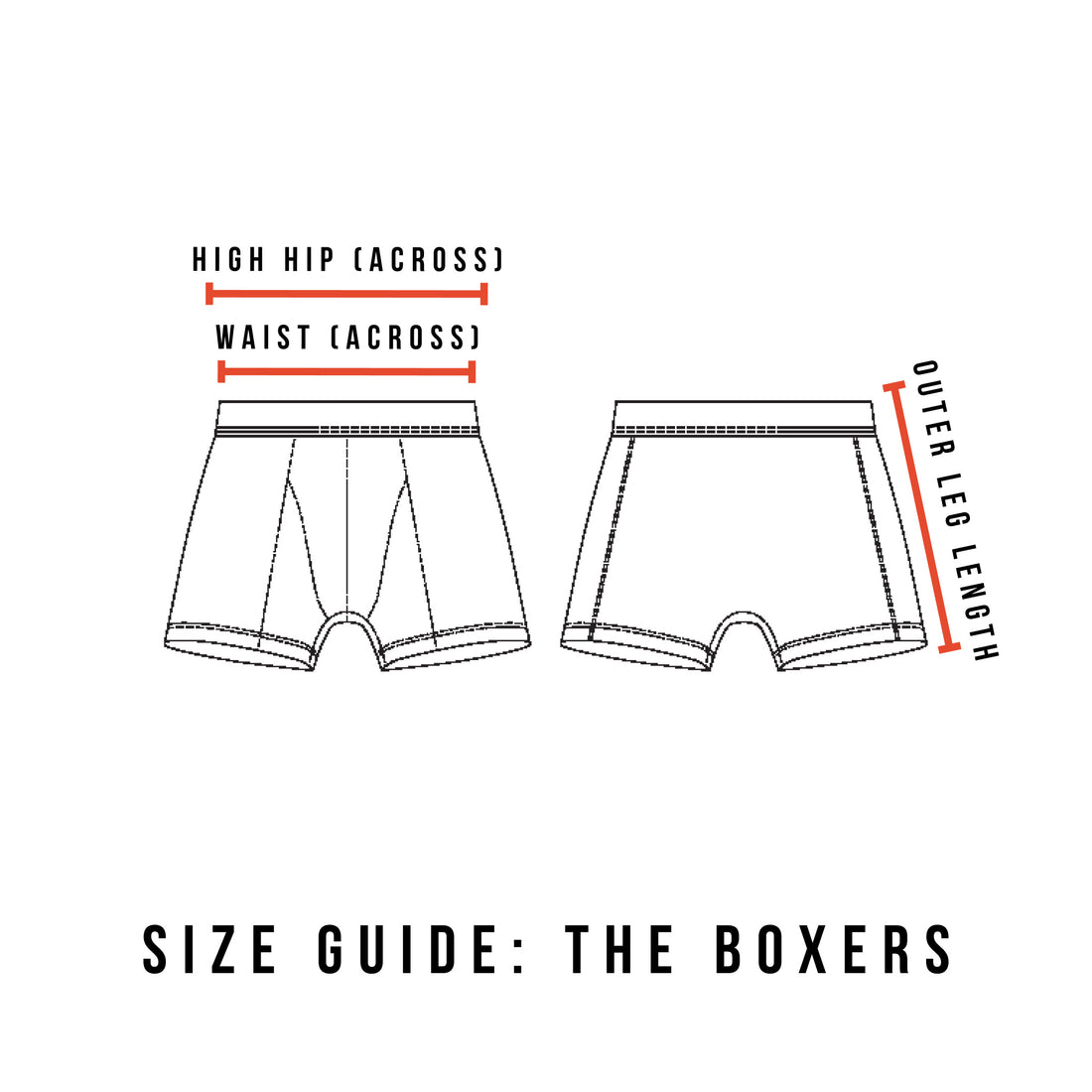 Boxing Shape/size Boxer Shorts Measurements at Stanley Davila blog