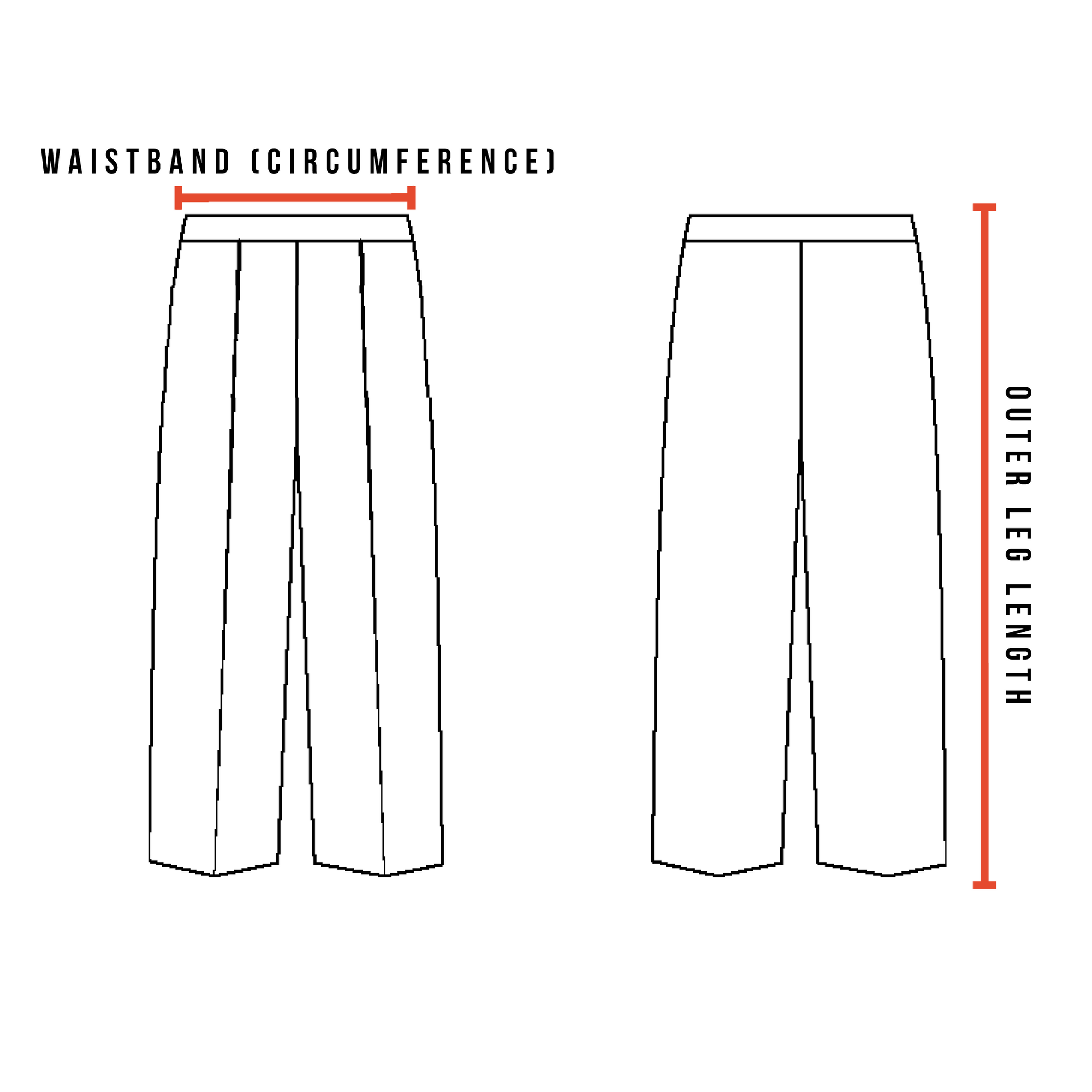 Size Guide - The Dress Pant-soft, easy to dress. The Shapes United.