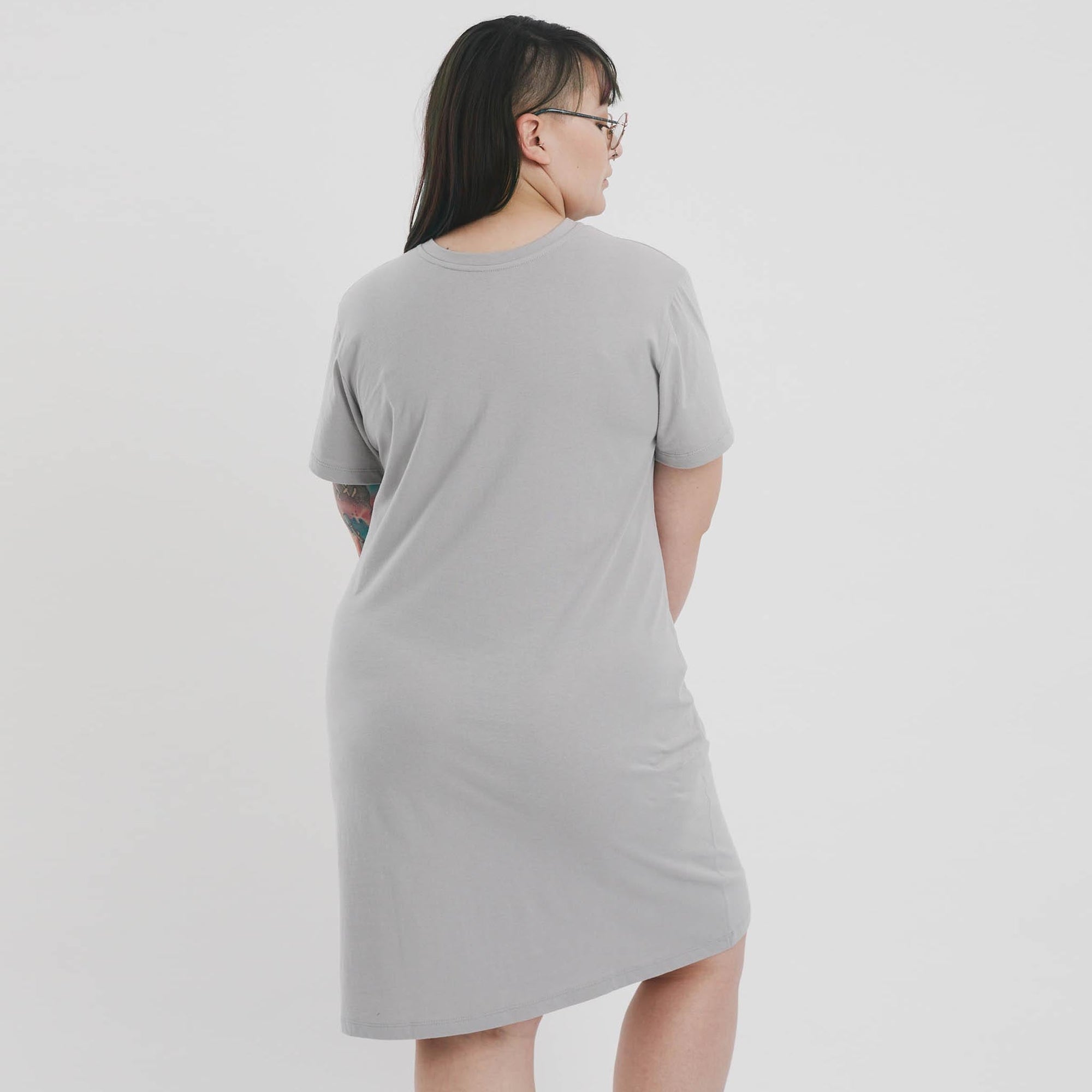 Women&#39;s sensory comfy T-shirt Dress - tagless - The Shapes United