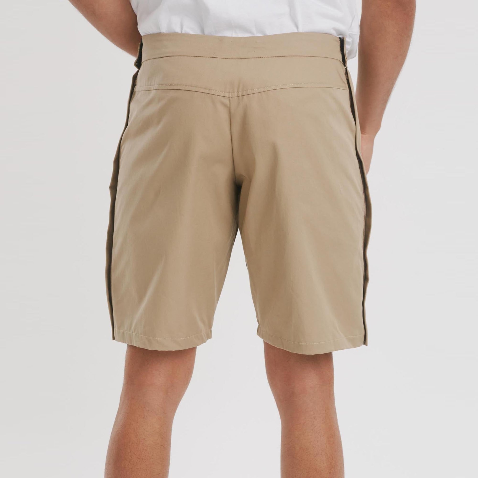 The Side Fastening Chino Shorts - mens - easy to dress. The Shapes United.