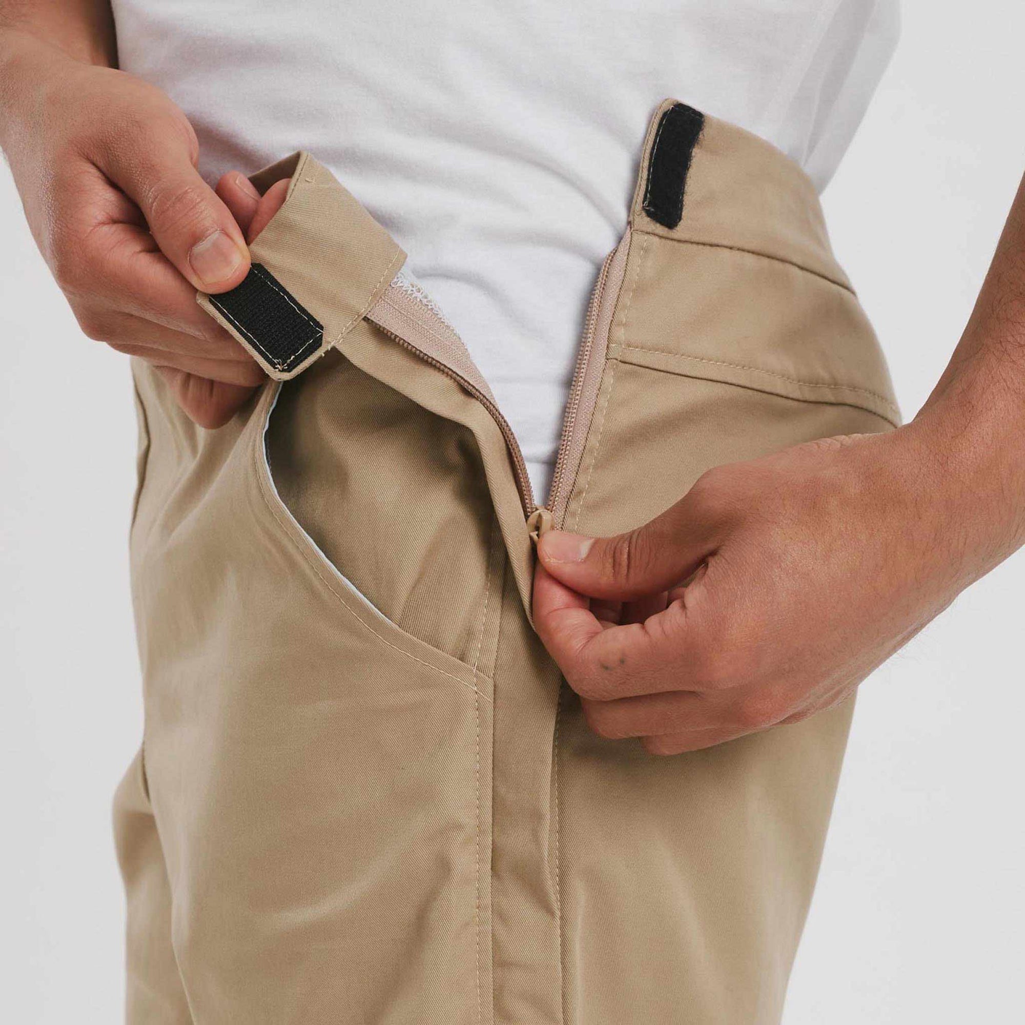 The Side Fastening Chino Shorts - mens - easy to dress. The Shapes United.