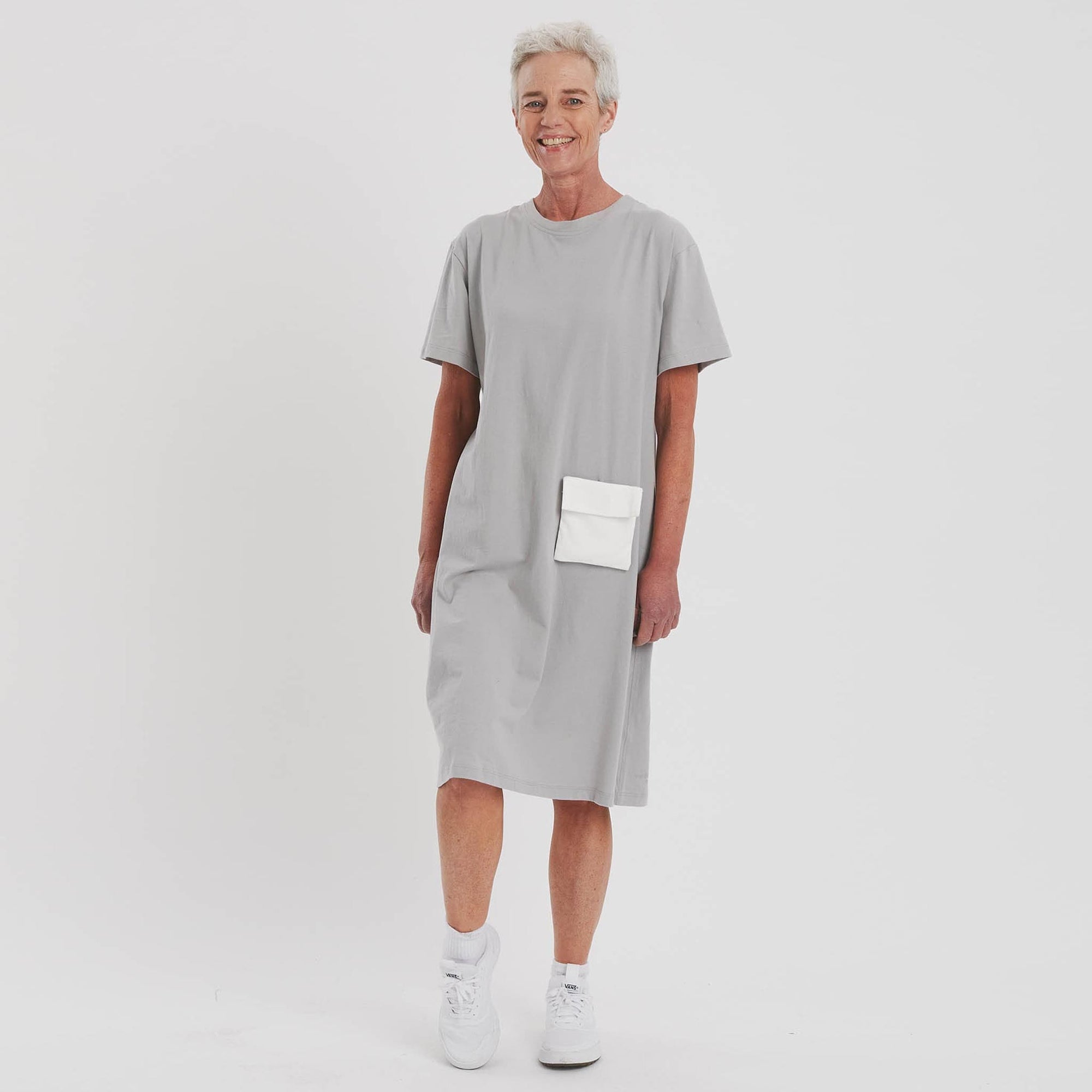 The Side Fastening T-Shirt Dress - The Shapes United