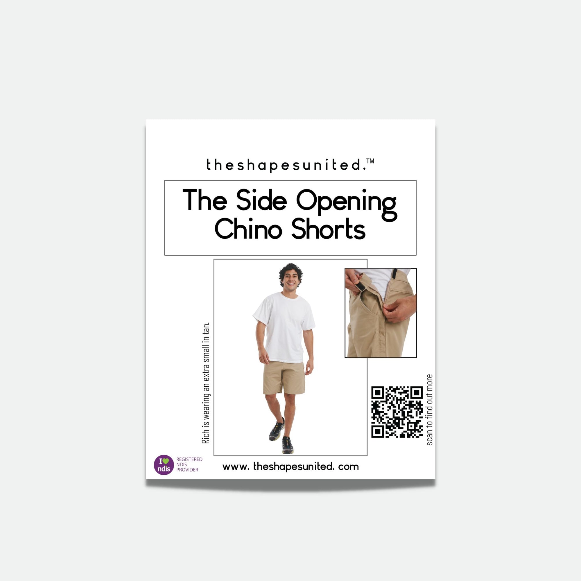 The Side-Opening Chino Shorts  - The Shapes United