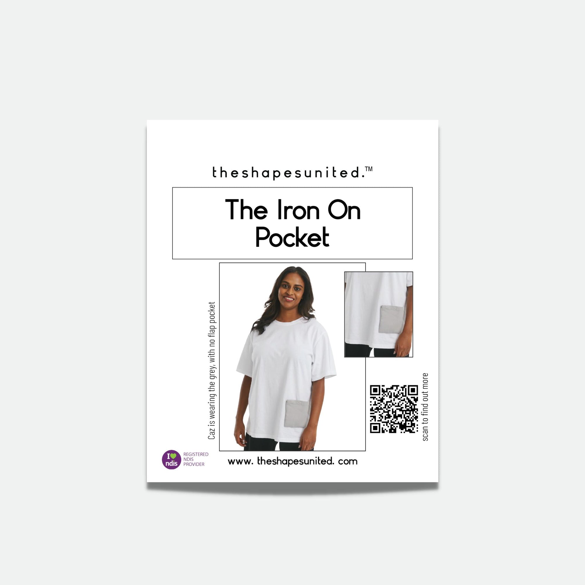 The Iron On Pocket (no flap)  - The Shapes United