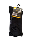 Bamboo Seamless Cushion Sole Comfort Sock Black - The Shapes United