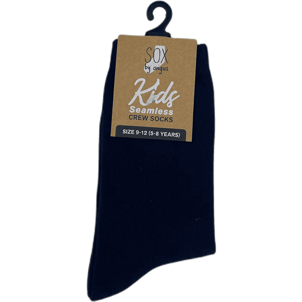 Childrens Cotton School Crew Seamless Sock - 2 pack - The Shapes United