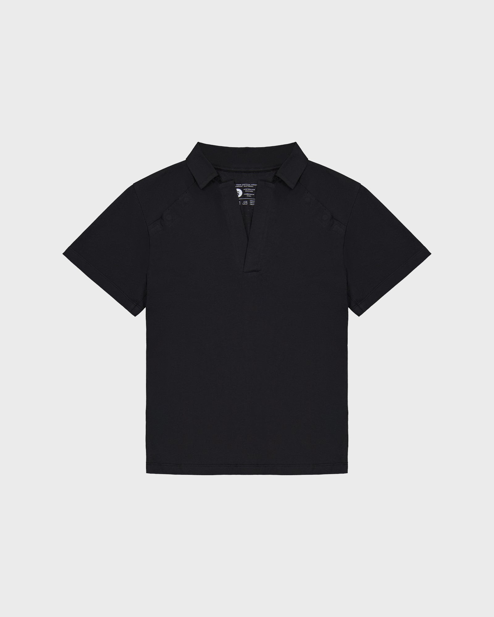 The Adaptive Polo Shirt-kids-arm injury-recovery-The Shapes United